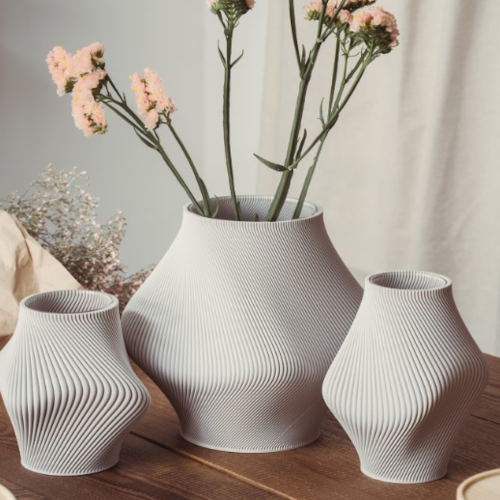 Collection "BLOZ" Collection de vase en impression 3D à base de mais