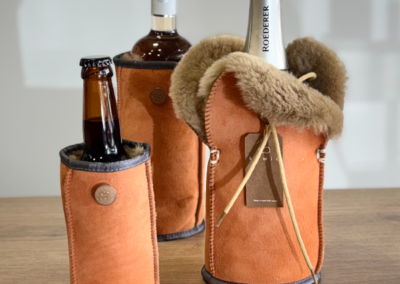 Vue d'un trio de Refroidisseurs bouteilles KYWIE, pour des bouteilles de vin et de champagne